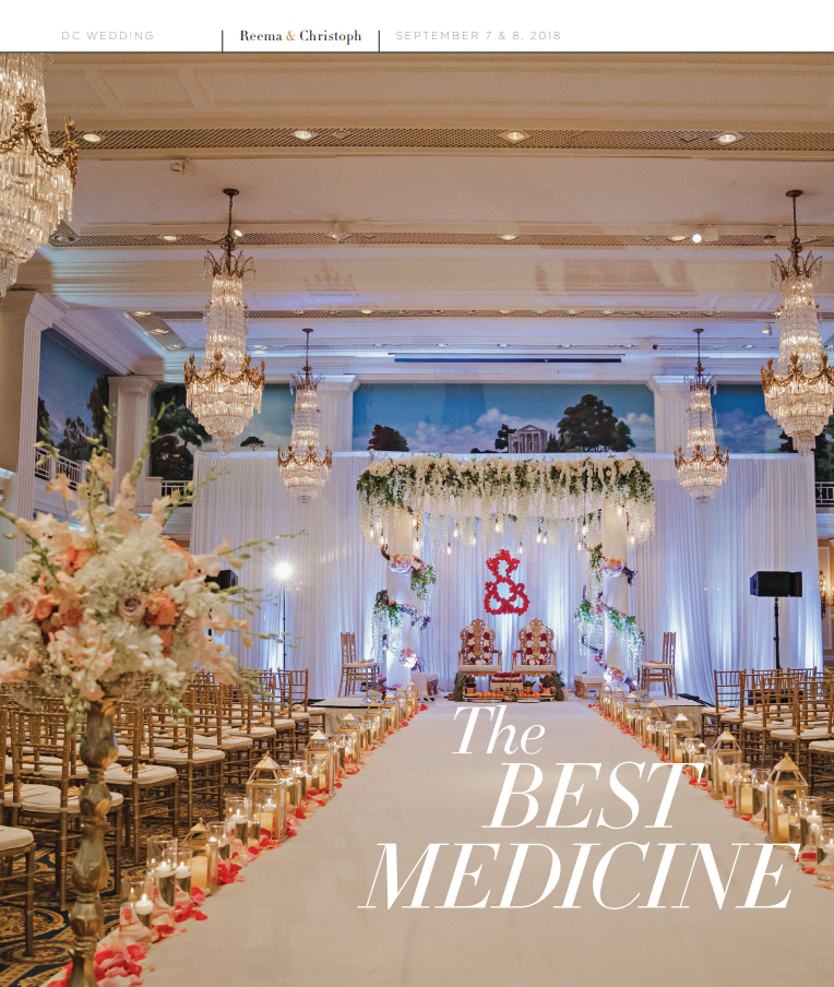 Reema & Christophe - Hindu Catholic Wedding - As Featured on Modern Luxury Wedding